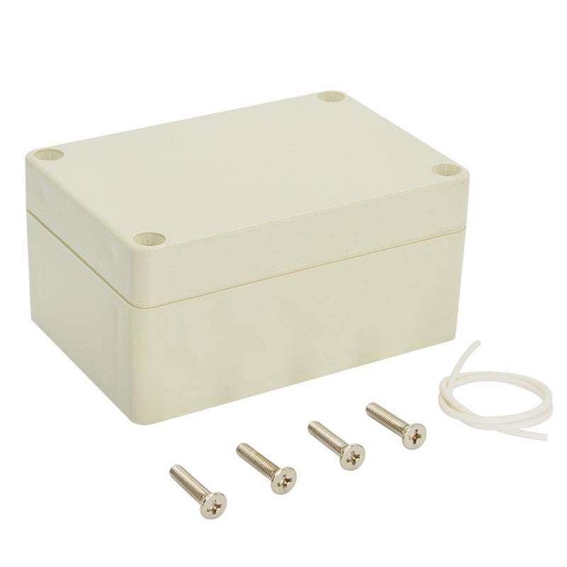 LeMotech Waterproof Dustproof IP65 ABS Plastic Junction Box Universal Electric Project Enclosure Pale Gray 3.9 x 2.7 x 2 inch (100 x 68 x 50 mm) - Image 1